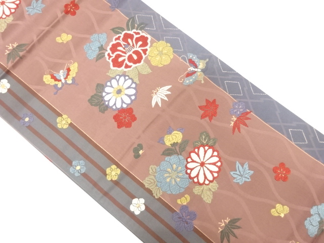 JAPANESE FUKURO OBI / KARA-ORI / WOVEN KIKU